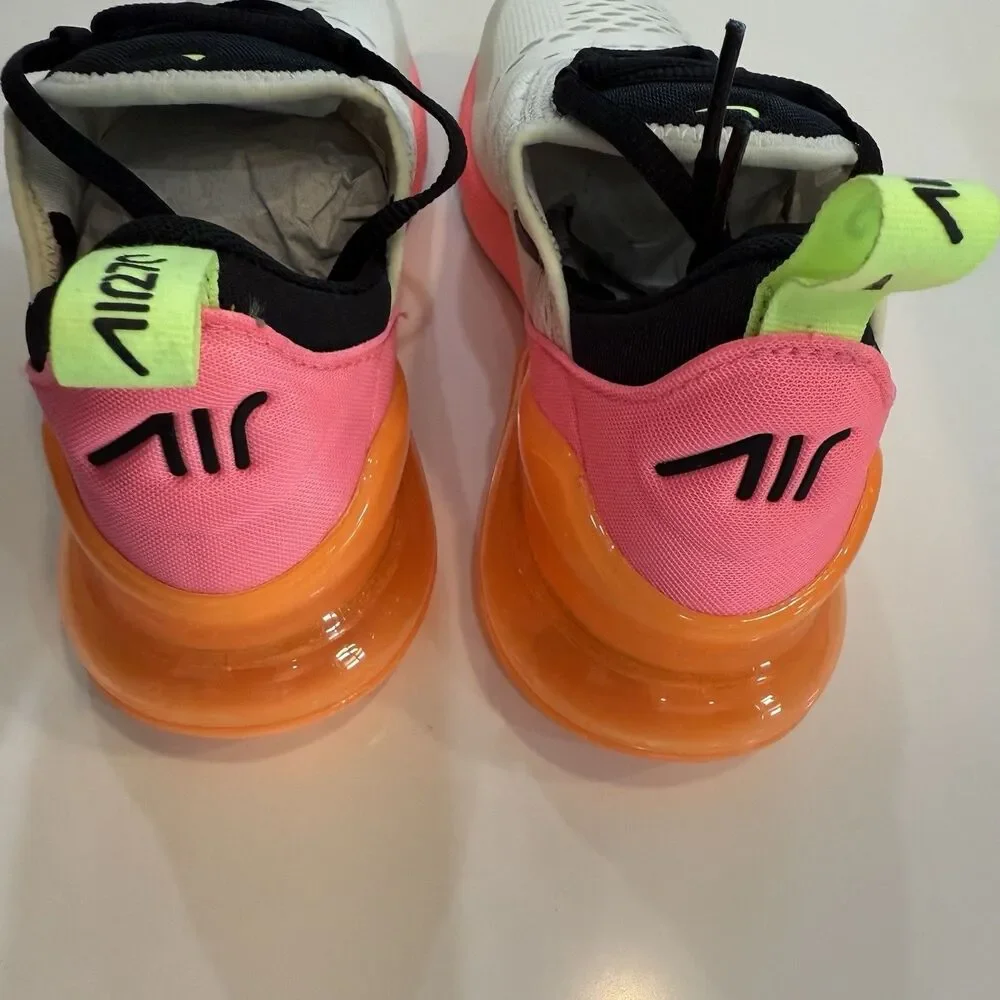 Nike Air Max 270 Summit White Sunset Pulse W Size 5 Brand New fast Shipping - Picture 8 of 9